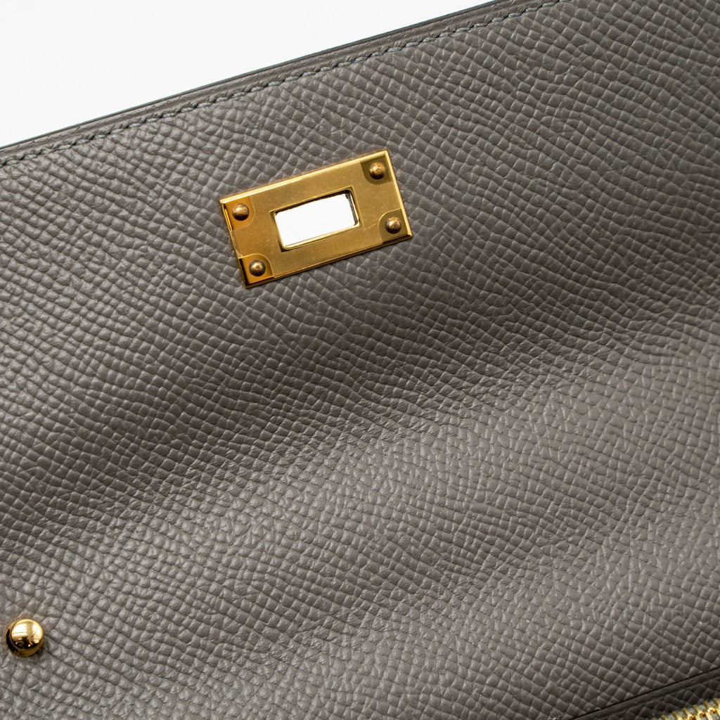 HERMES KELLY TO GO EPSOM GRIS MEYER GHW