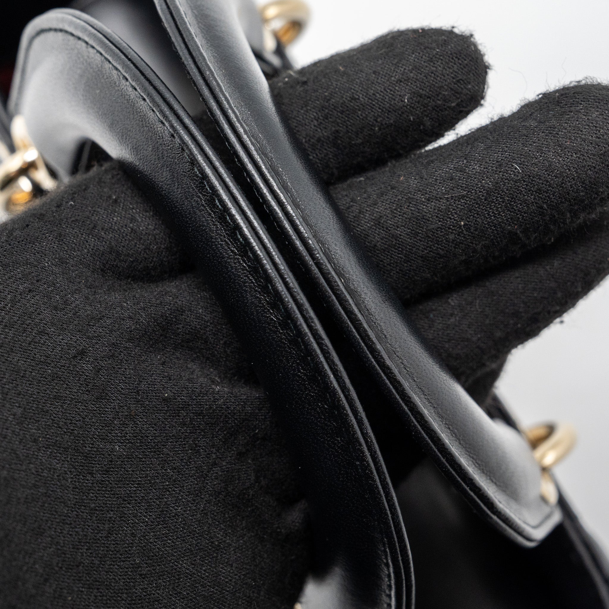 DIOR MY ABC DIOR SMALL LADY DIOR BAG LAMBSKIN BLACK LGHW