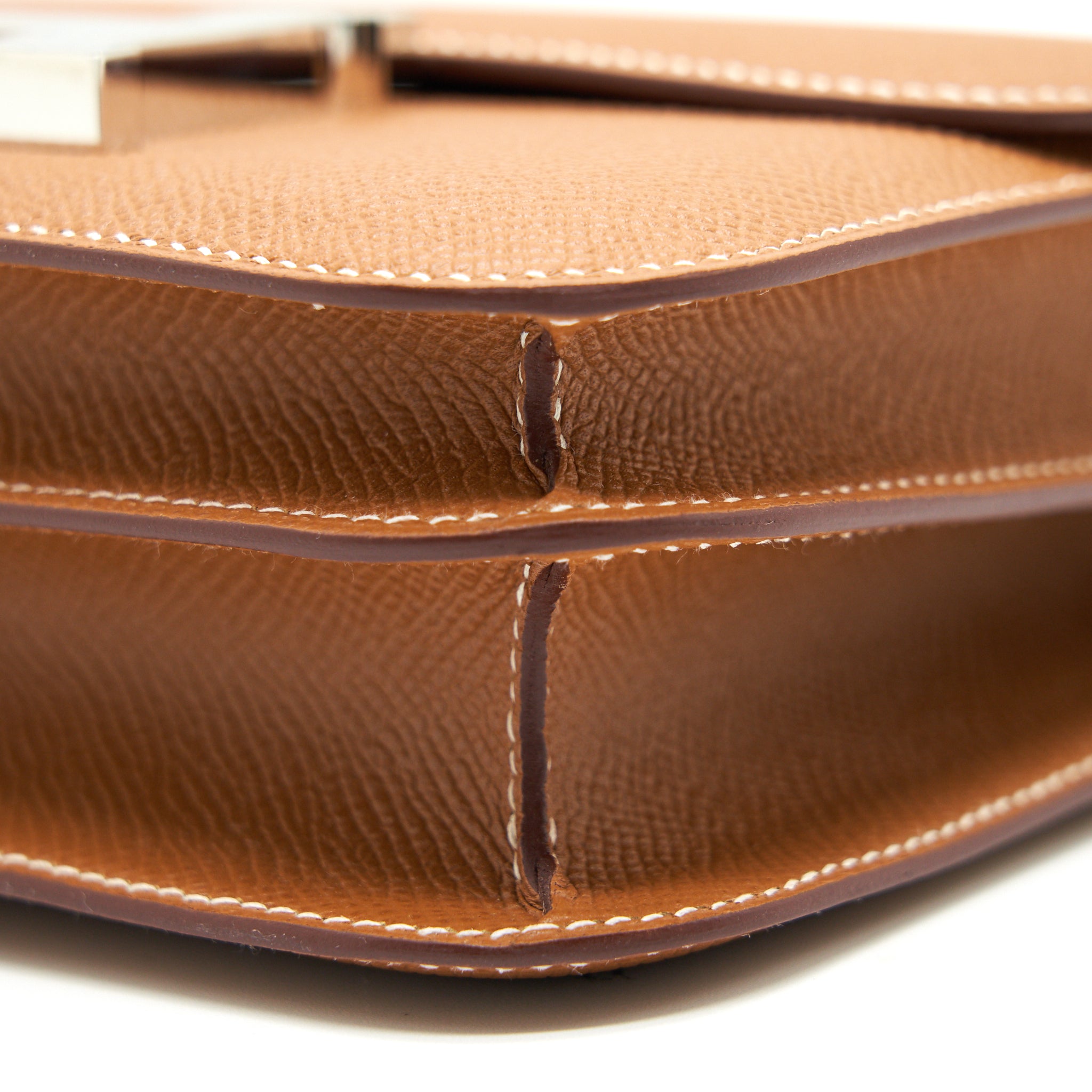 HERMES MINI CONSTANCE EPSOM 37 GOLD WITH SHW