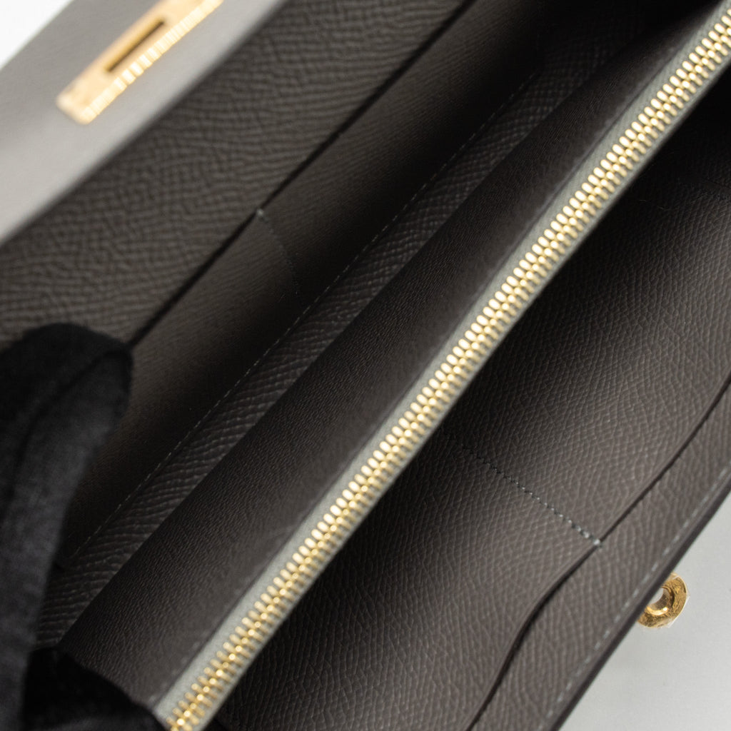 HERMES KELLY TO GO EPSOM GRIS MEYER GHW