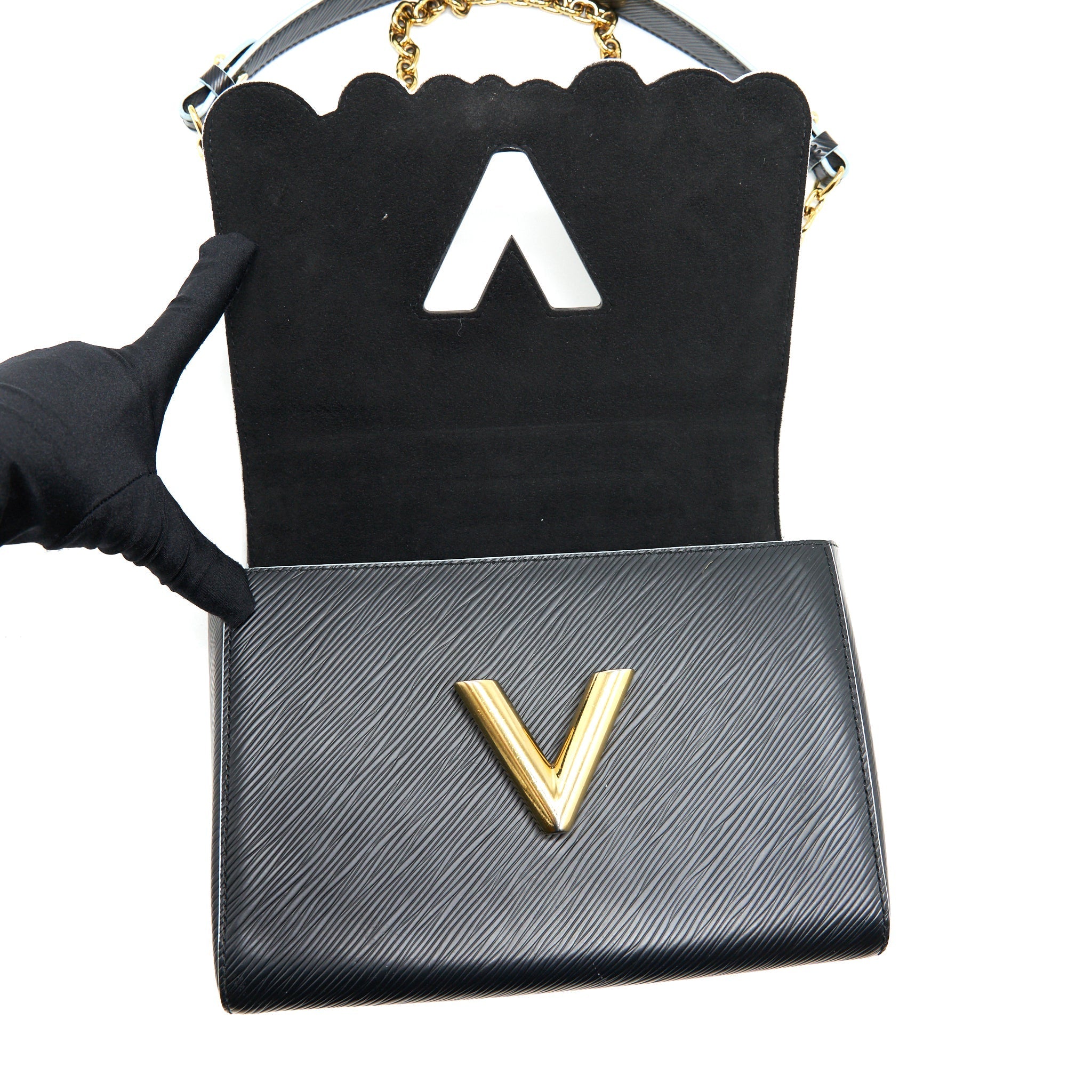 LOUIS VUITTOM LIMITED EDITION TWIST BAG BLACK GHW