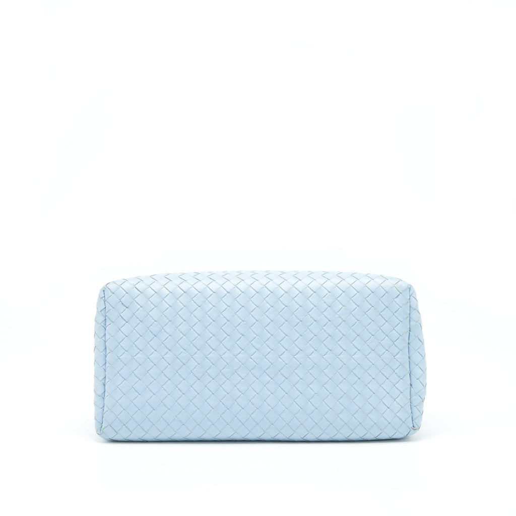 BOTTEGA VENETA ROMA TOTE BAG LAMBSKIN LIGHT BLUE