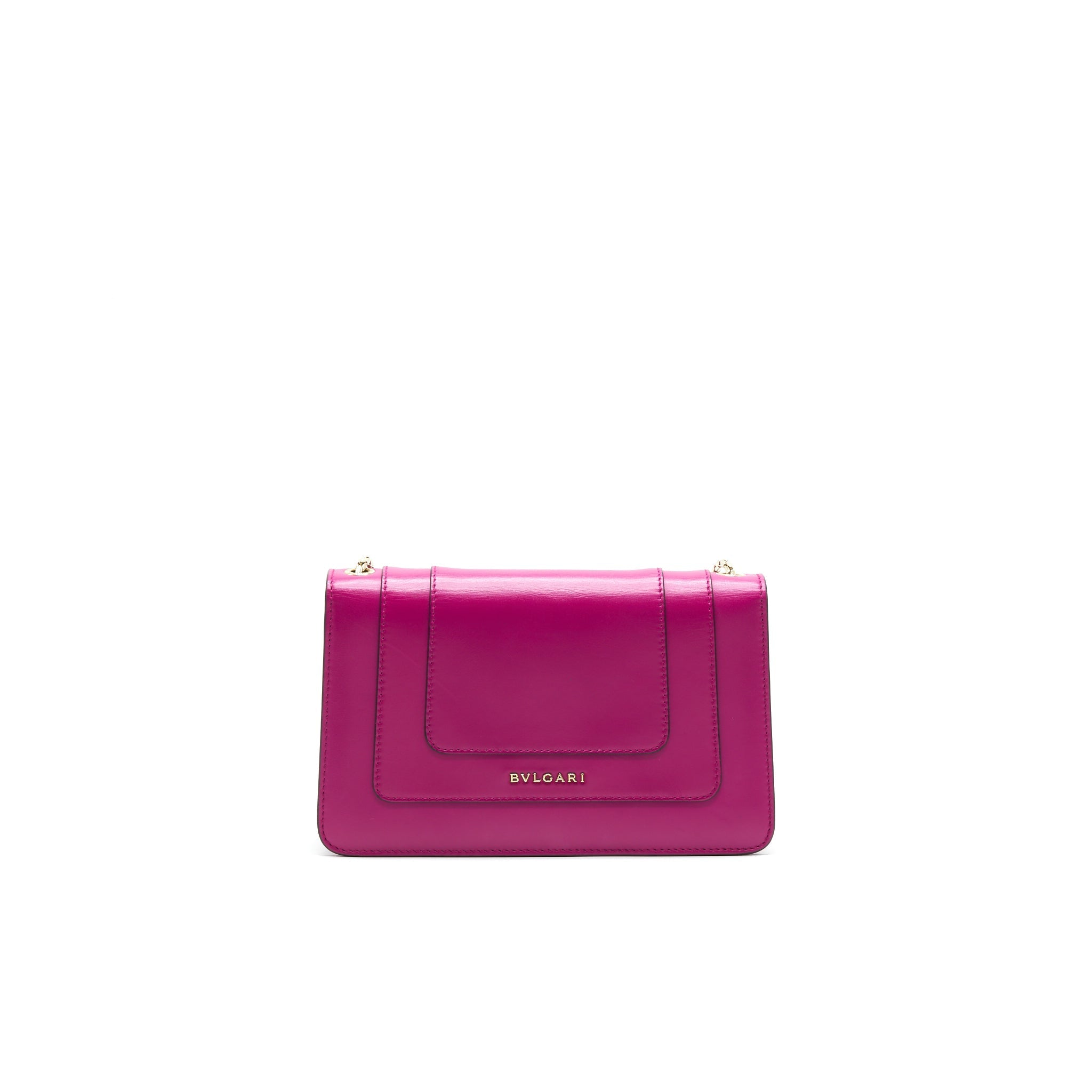 BVLGARI SERPENTI FOREVER CROSSBODY FLAP BAG IN DARK PINK