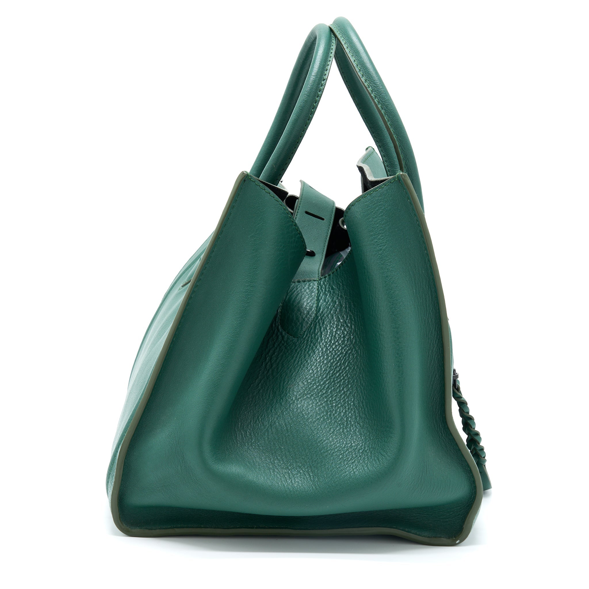 CELINE PHANTOM TOTE BAG DARK GREEN