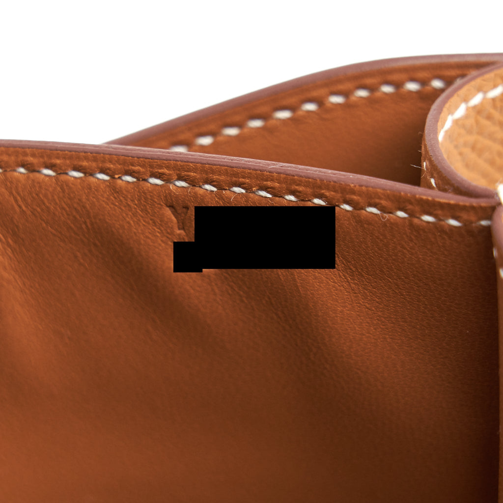 HERMES MINI CONSTANCE EPSOM 37 GOLD WITH SHW