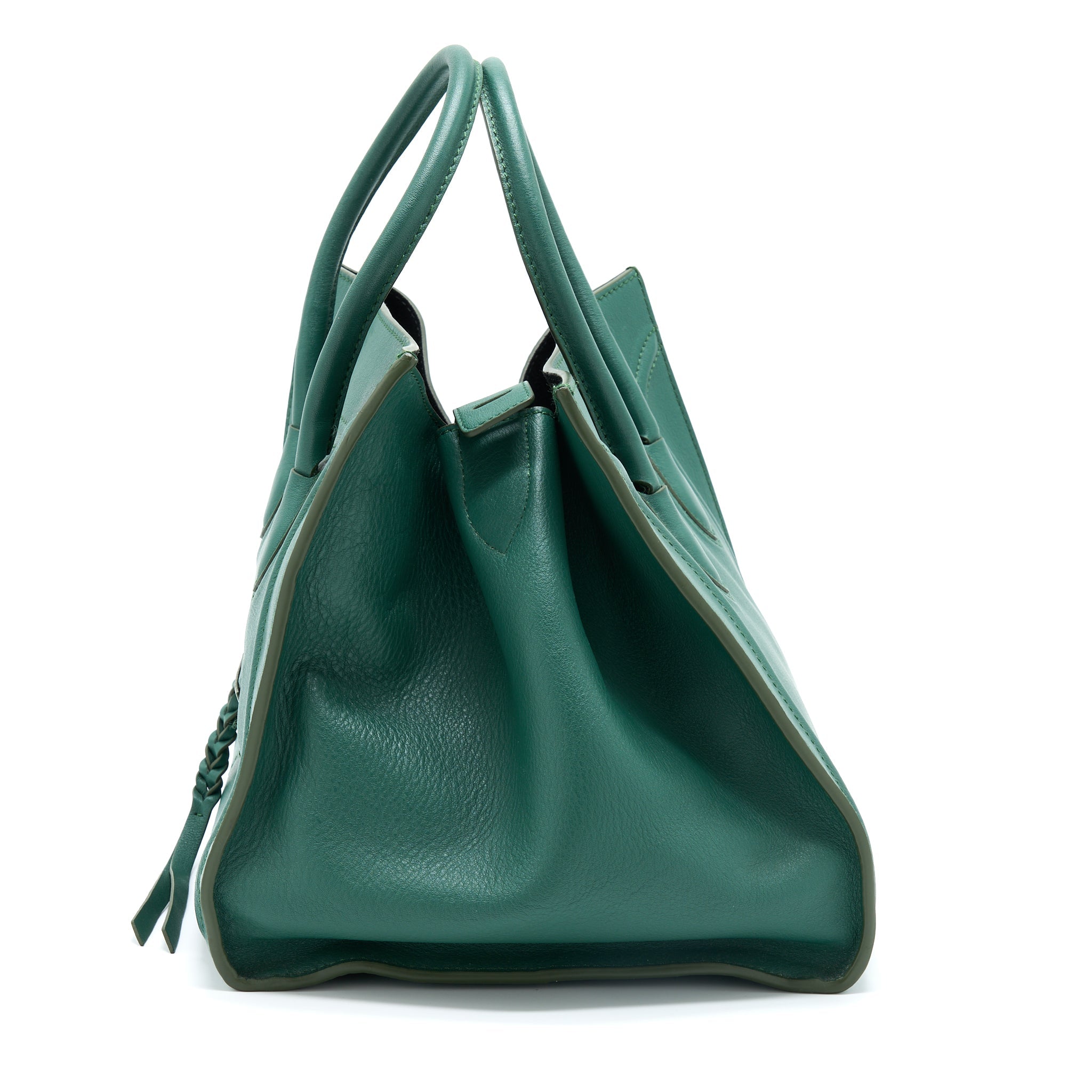 CELINE PHANTOM TOTE BAG DARK GREEN
