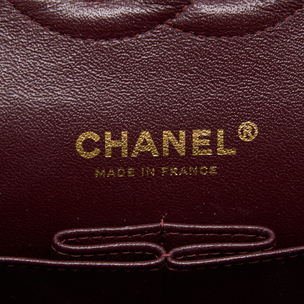 CHANEL MEDIUM CLASSIC DOUBLE FLAP BAG LAMBSKIN BLACK GHW