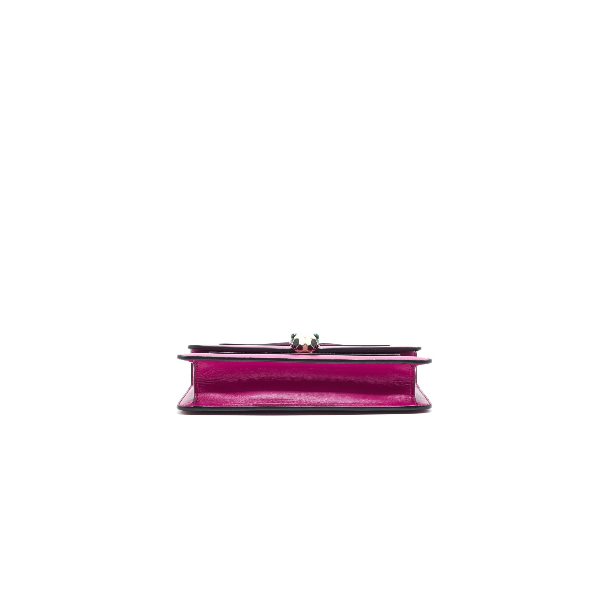 BVLGARI SERPENTI FOREVER CROSSBODY FLAP BAG IN DARK PINK