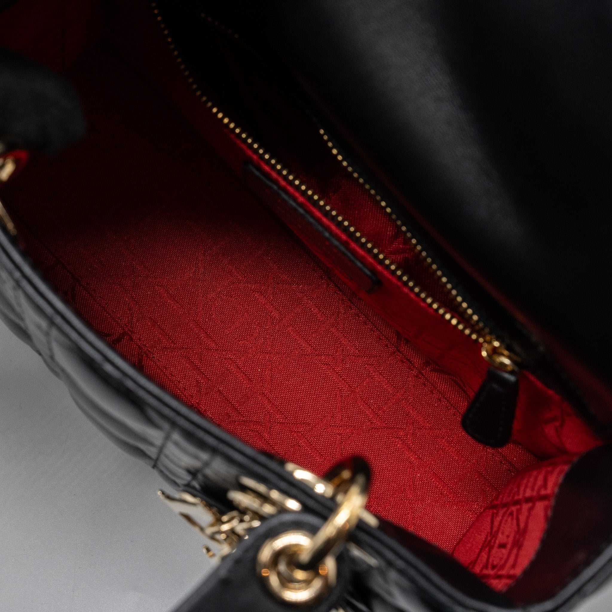 DIOR MY ABC DIOR SMALL LADY DIOR BAG LAMBSKIN BLACK LGHW
