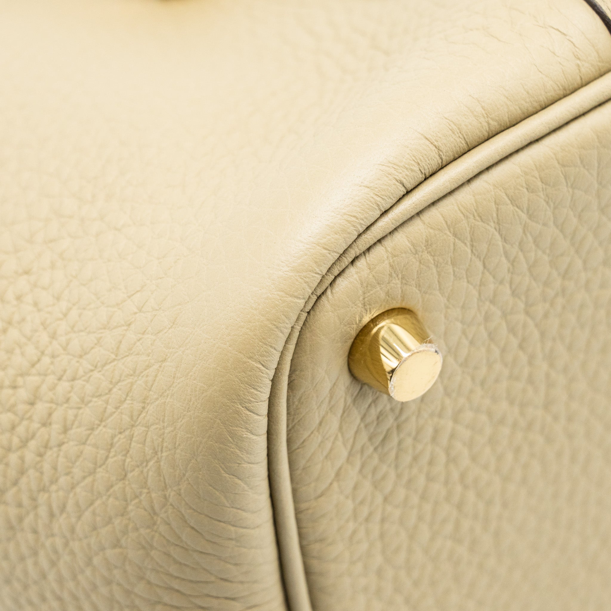 HERMES PICOTIN 18 LOCK BAG CLEMENCE 8Q BEIGE MARFA GHW