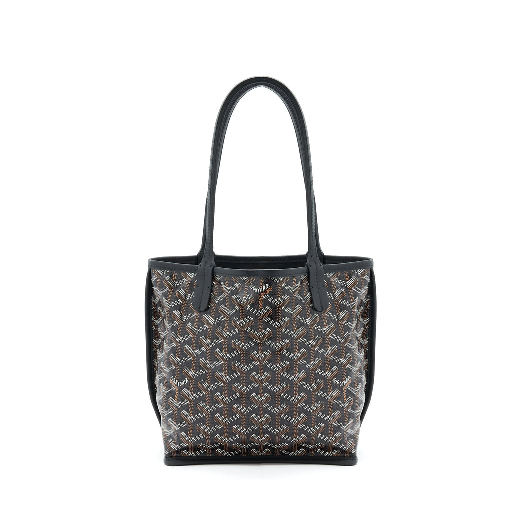 GOYARD ANJOU MINI REVERSIBLE TOTE BLACK/MULTICOLOUR