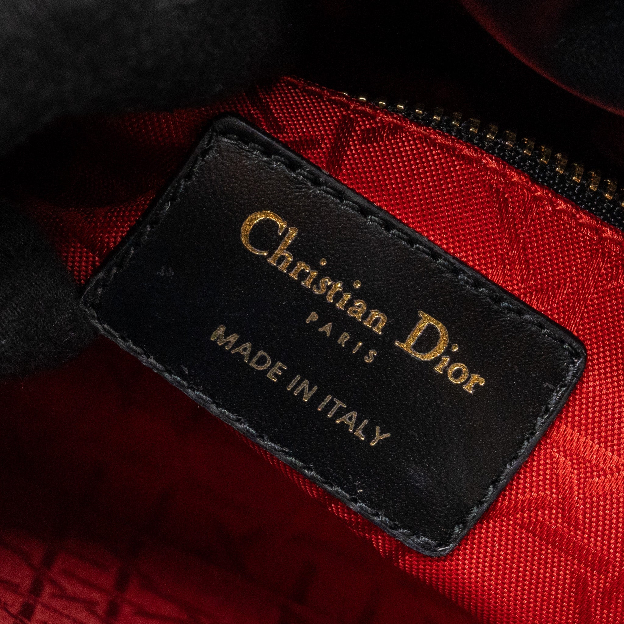 DIOR MY ABC DIOR SMALL LADY DIOR BAG LAMBSKIN BLACK LGHW