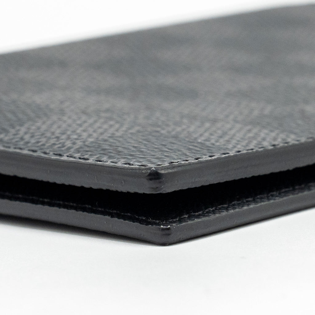 LOUIS VUITTON PASSPORT COVER DAMIER GRAPHITE CANVAS BLACK