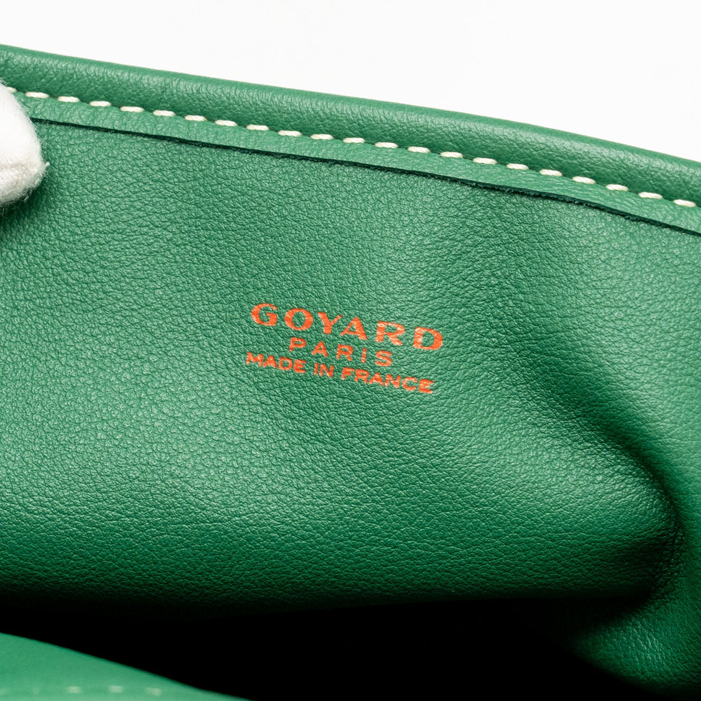 GOYARD MINI ANJOU TOTE BAG GOYARDLINE CANVAS GREEN SHW