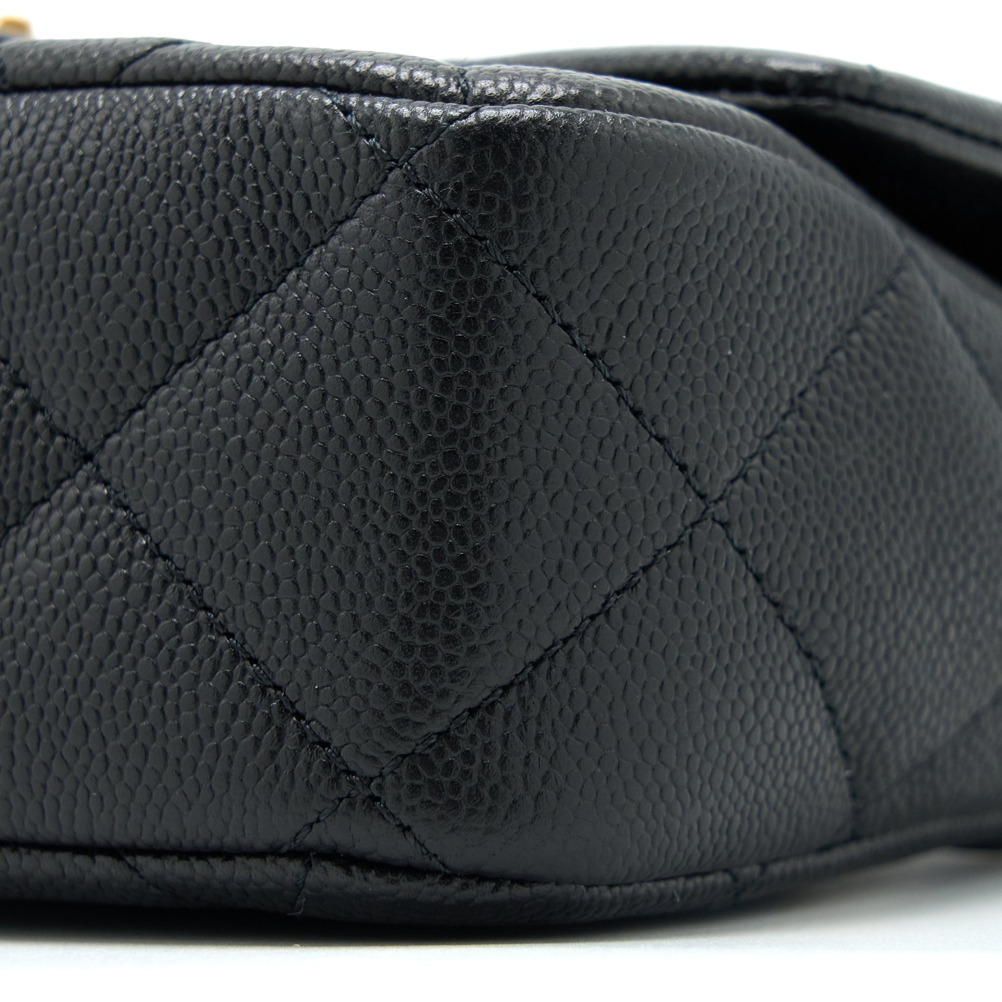 CHANEL 23P COCO LOVE FLAP BAG CAVIAR BLACK GHW (MICROCHIP)