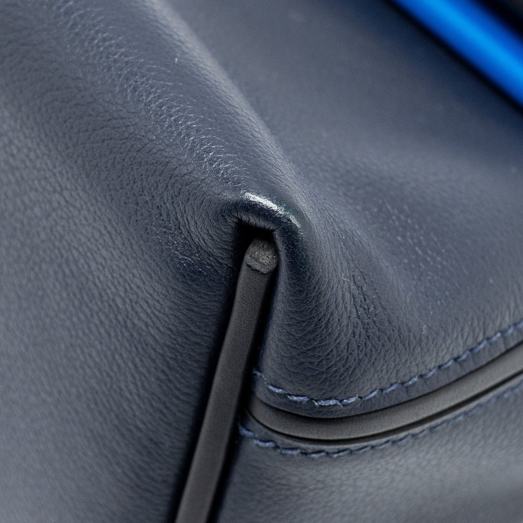 HERMES MINI 24/24 2424-21 BAG EVERCOLOR / SWIFT BLUE NUIT/CABAN/ZELLIGE  GHW
