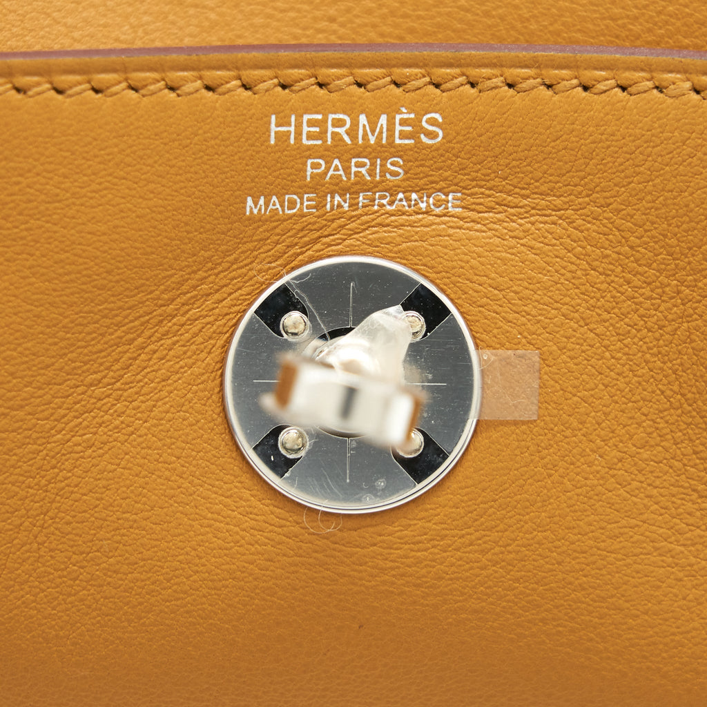 HERMES MINI LINDY SWIFT LEATHER SESAME WITH SHW