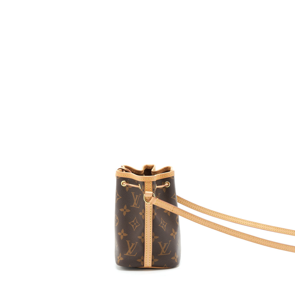 LOUIS VUITTON NANO NOE MONOGRAM CANVAS GHW