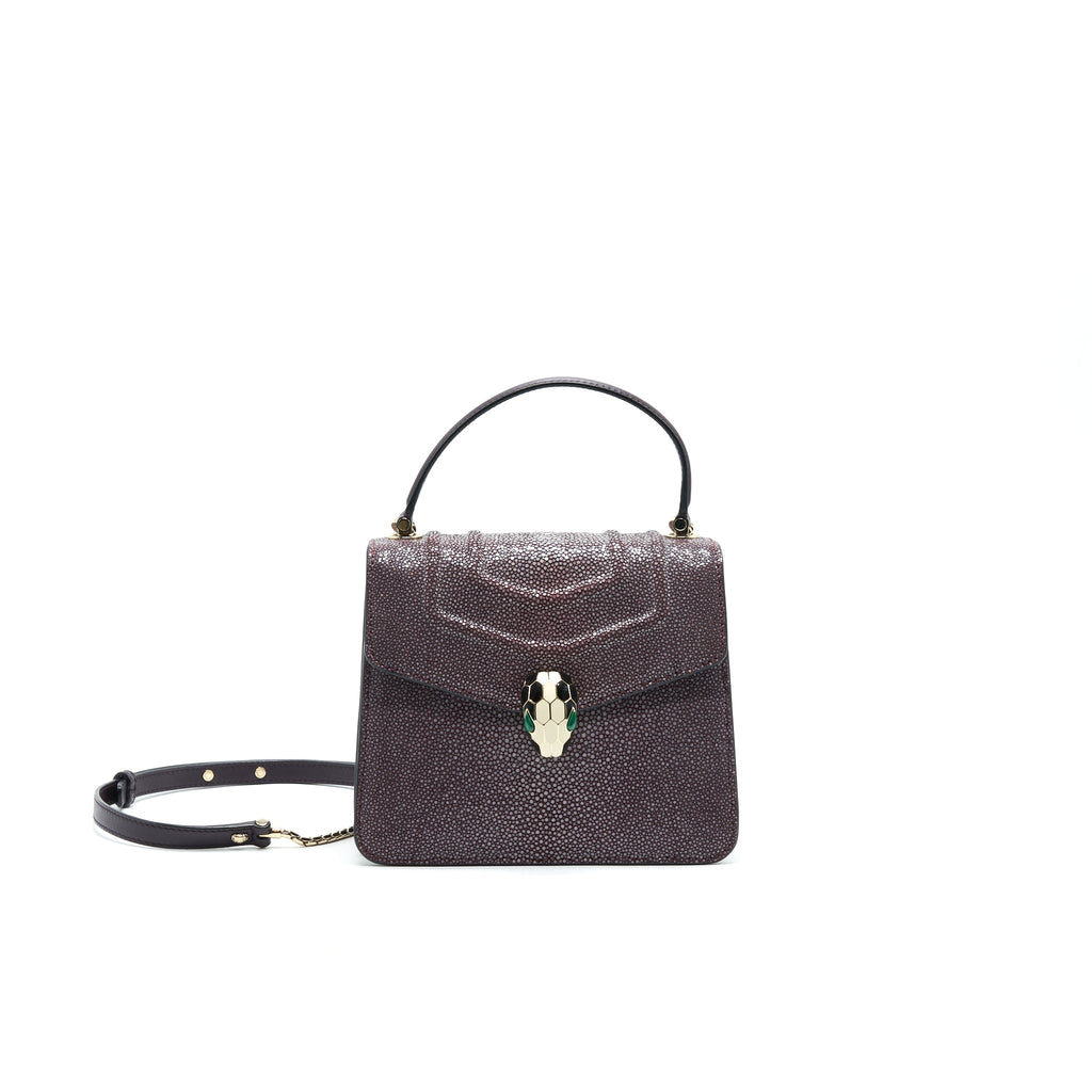 BVLGARI SERPENTI FOREVER CROSSBODY BAG STIGARY PURPLE