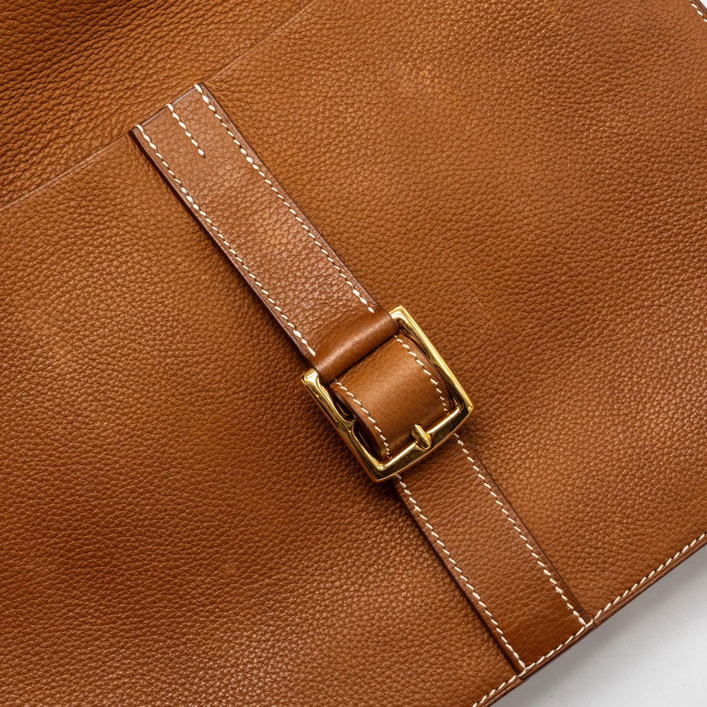 HERMES HALZAN 31 BARENIA FAUBOURG FAUVE GHW