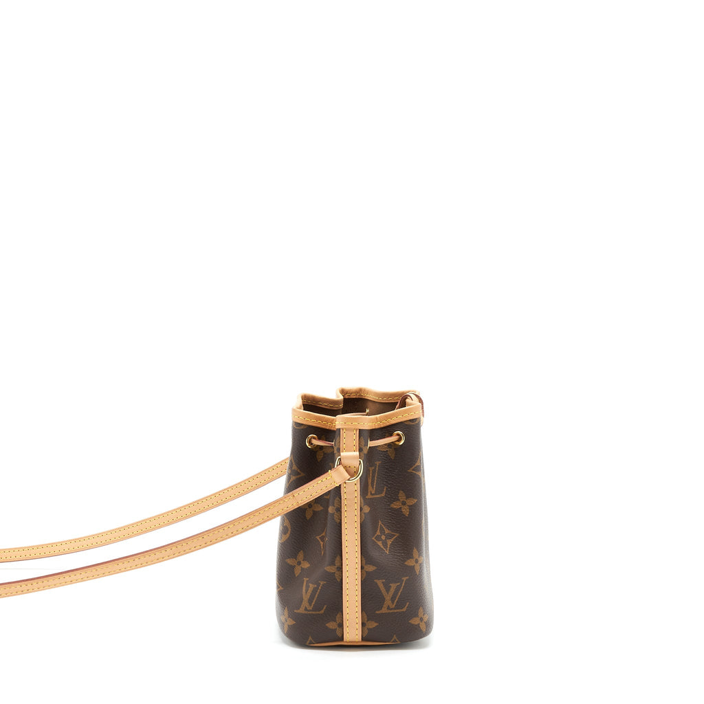 LOUIS VUITTON NANO NOE MONOGRAM CANVAS GHW