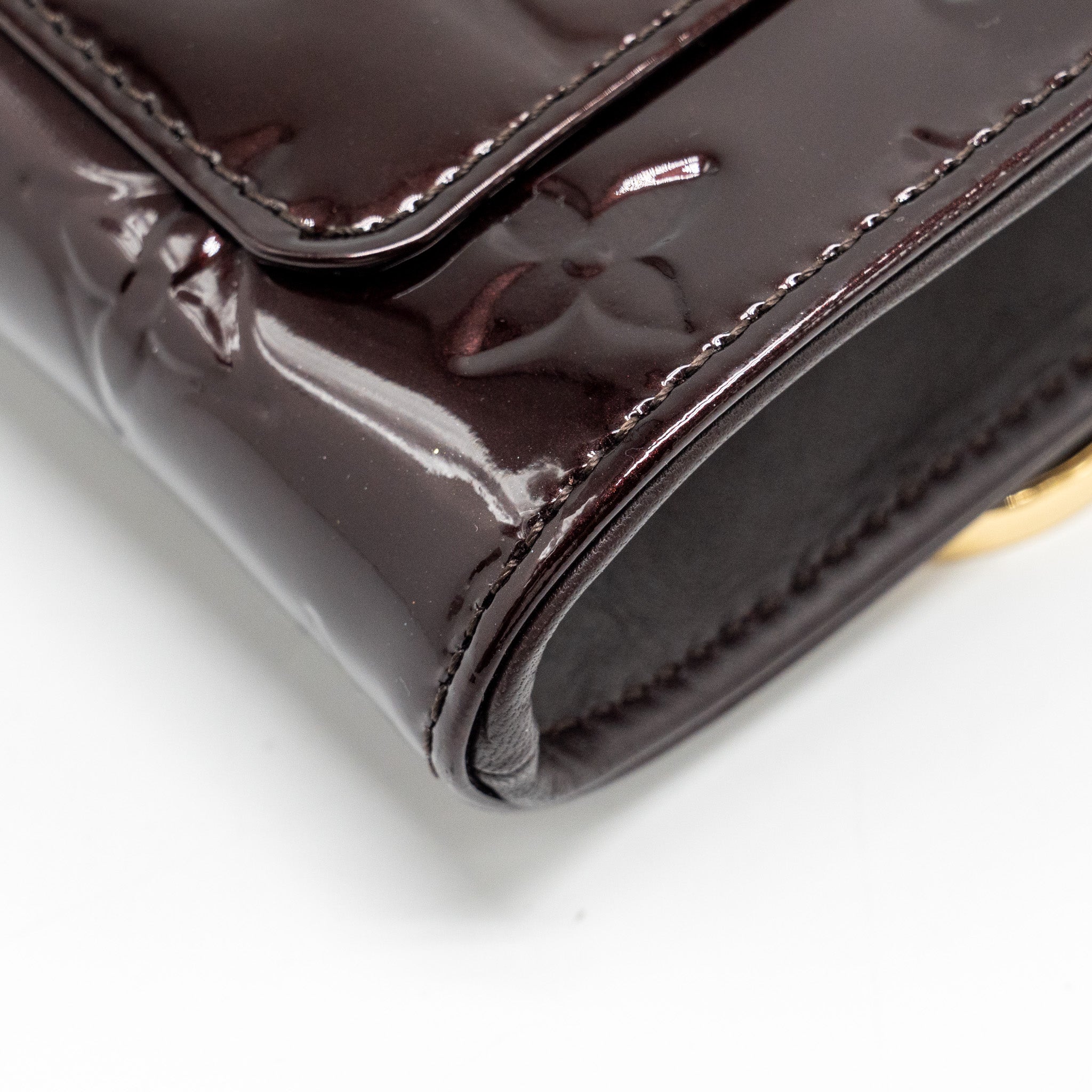 LOUIS VUITTON ROSSMORE MM MONOGRAM VERNIS AMARANTE GHW