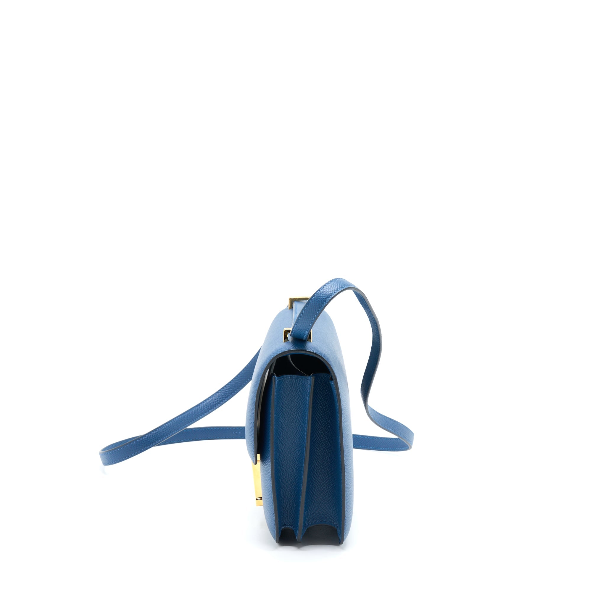 HERMES MINI CONSTANCE EPSOM S4 DEEP BLUE GHW
