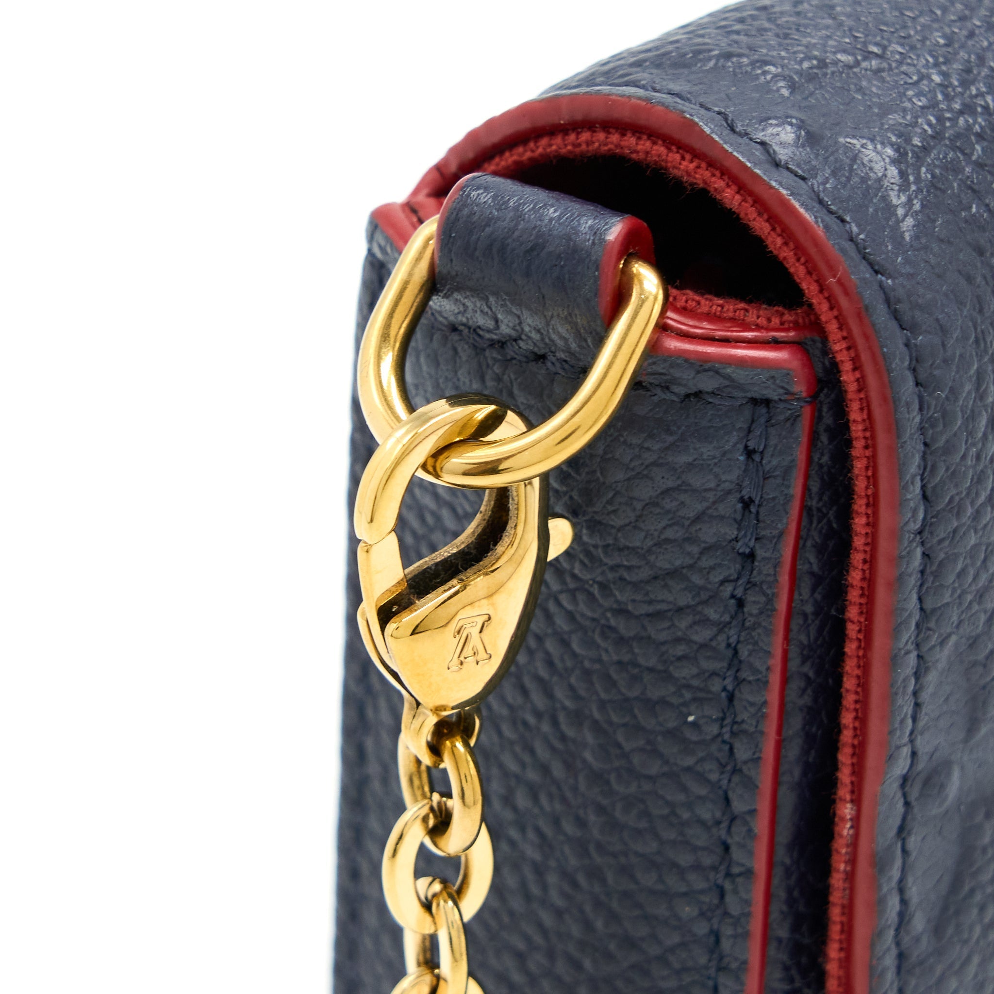 LOUIS VUITTON FELICIE POCHETTE MONOGRAM EMPREINTE NAVY GHW