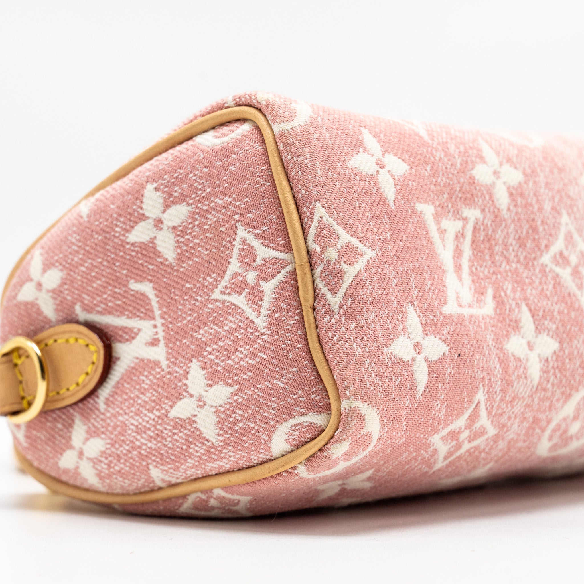 LOUIS VUITTON NANO SPEEDY MONOGRAM JACQUARD DENIM PINK GHW