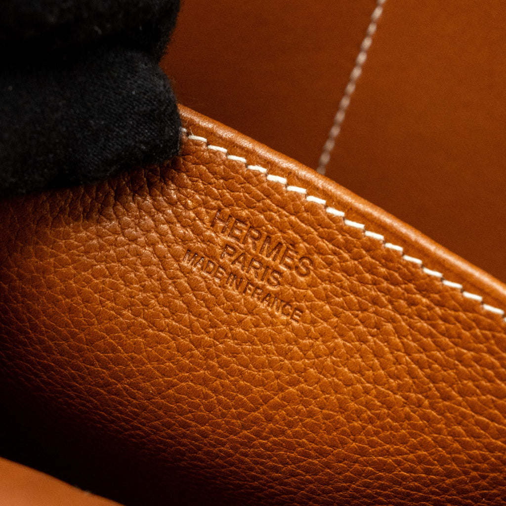 HERMES HALZAN 31 BARENIA FAUBOURG FAUVE GHW