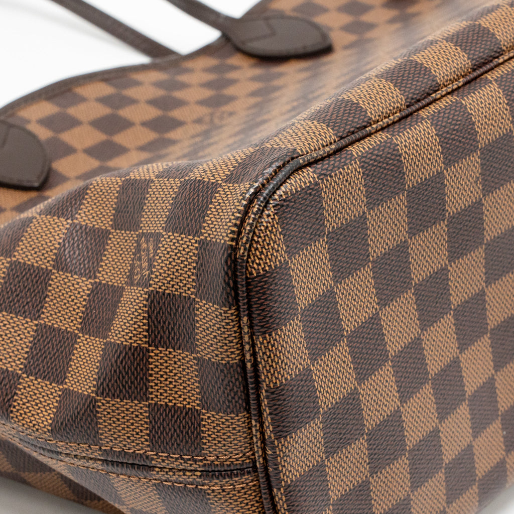 LOUIS VUITTON NEVERFULL MM DAMIER EBENE CANVAS GHW
