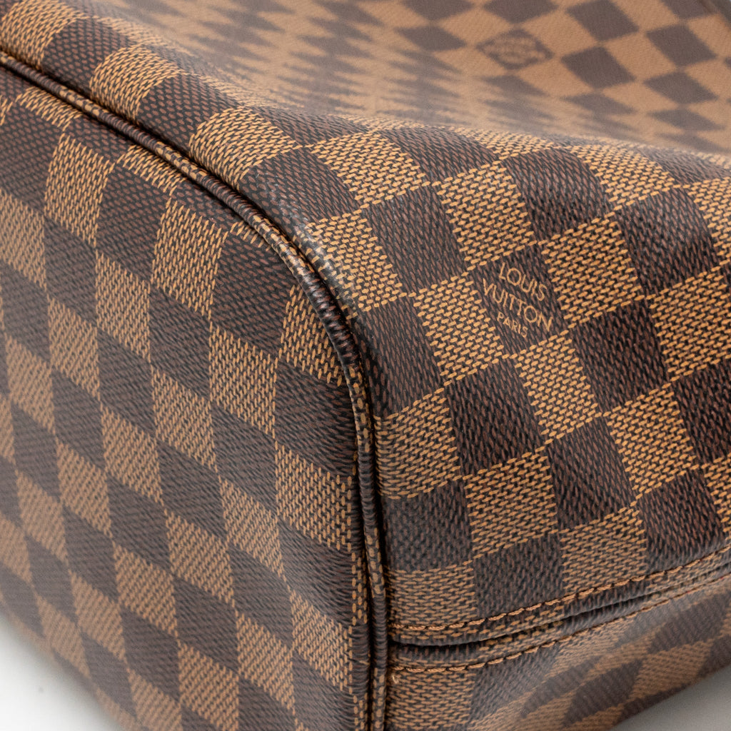 LOUIS VUITTON NEVERFULL MM DAMIER EBENE CANVAS GHW