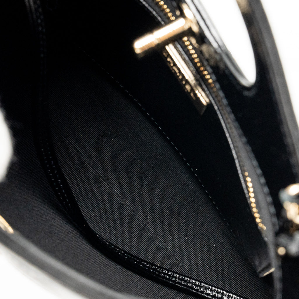 CHANEL MINI 31 BAG SHINY LAMBSKIN BLACK LGHW (MICROCHIP)