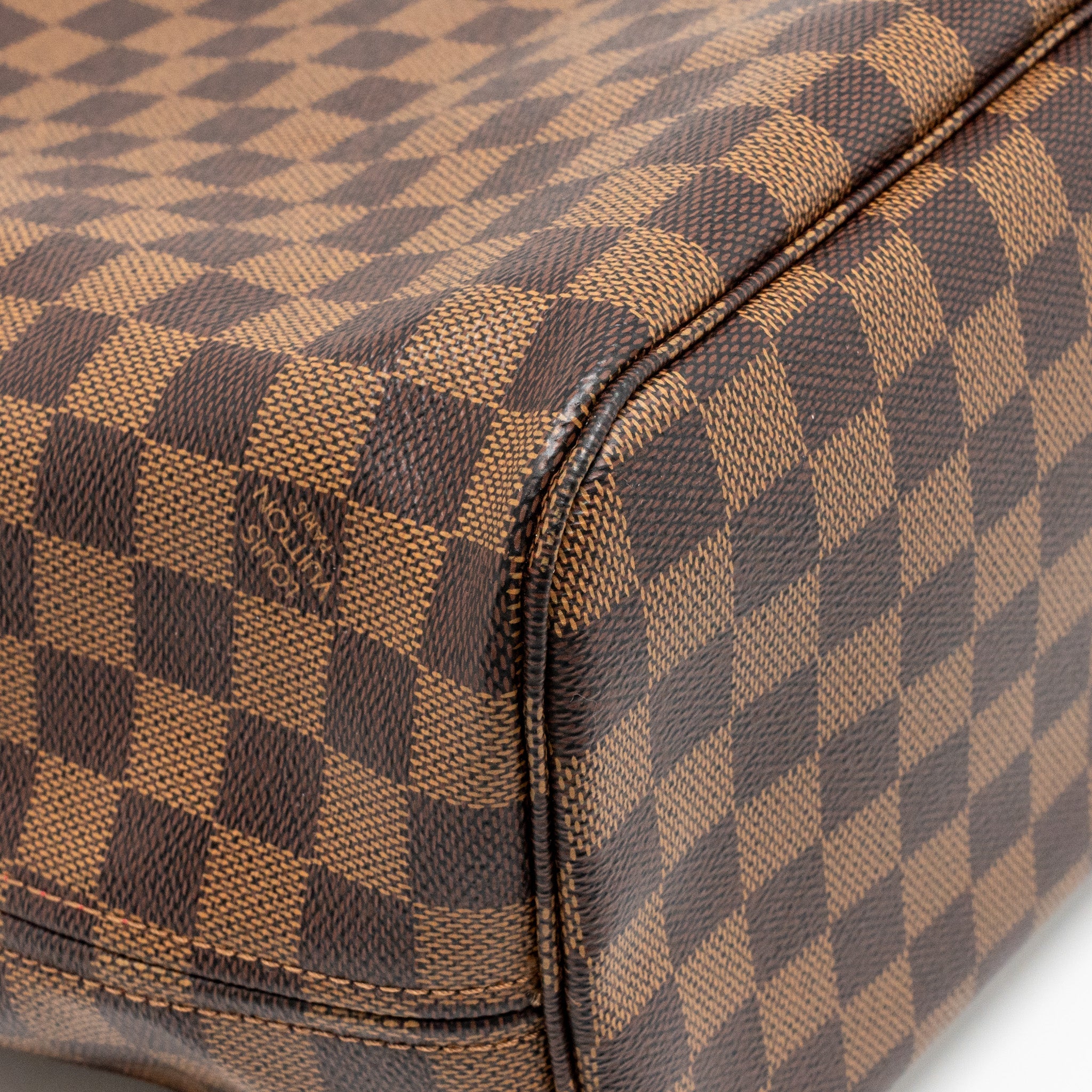 LOUIS VUITTON NEVERFULL MM DAMIER EBENE CANVAS GHW