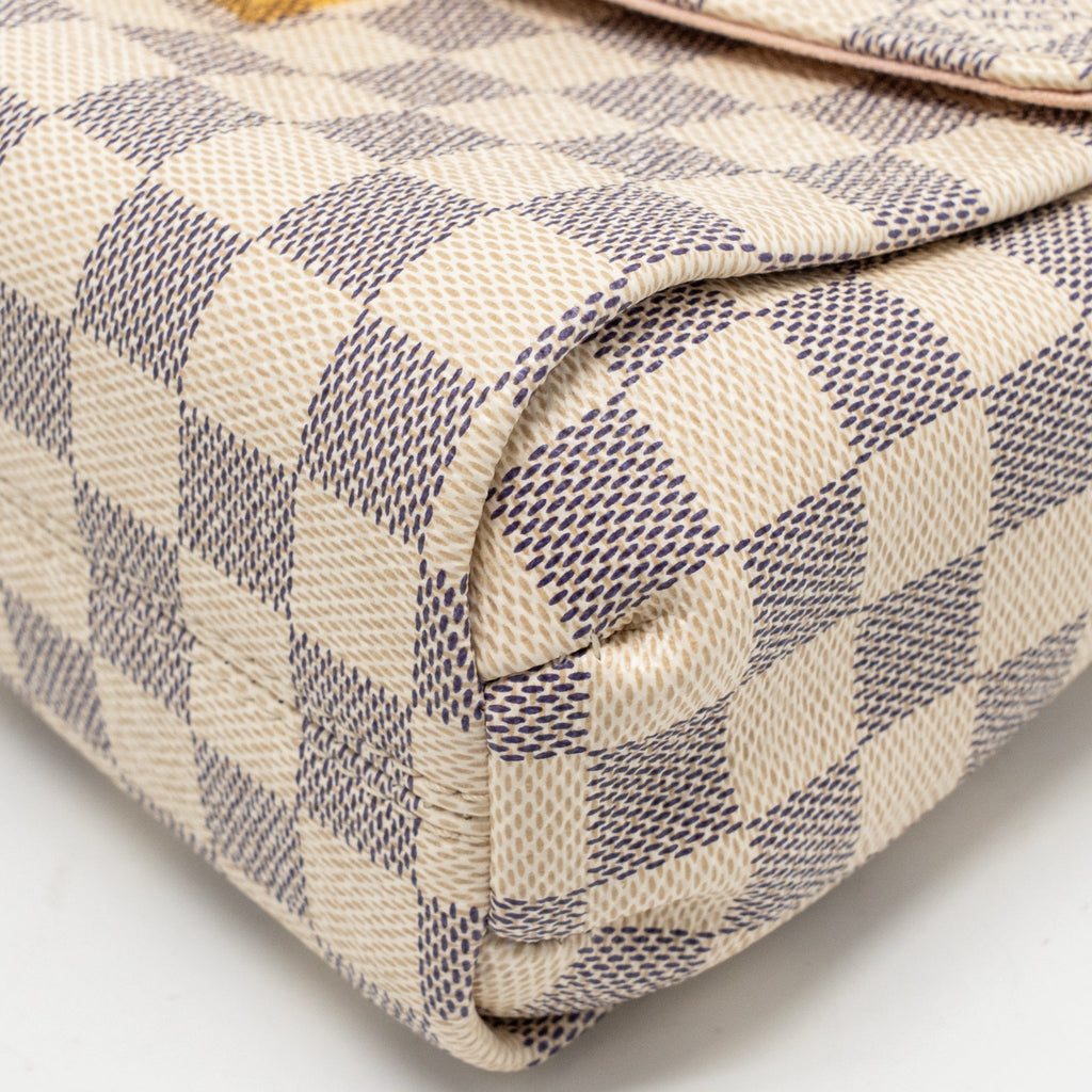LOUIS VUITTON CROISETTE DAMIER AZUR CANVAS GHW