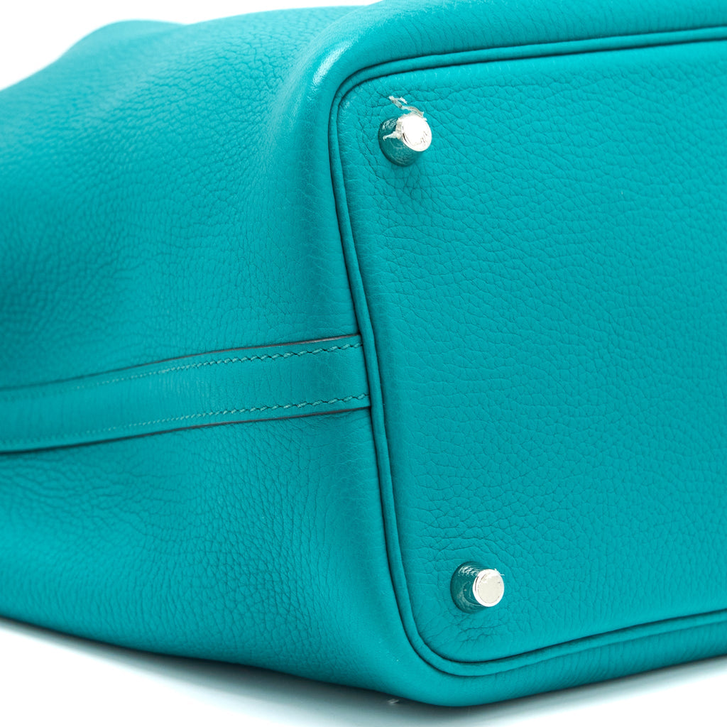 HERMES PICOTIN 18 LOCK BAG CLEMENCE MALACHITE SHW