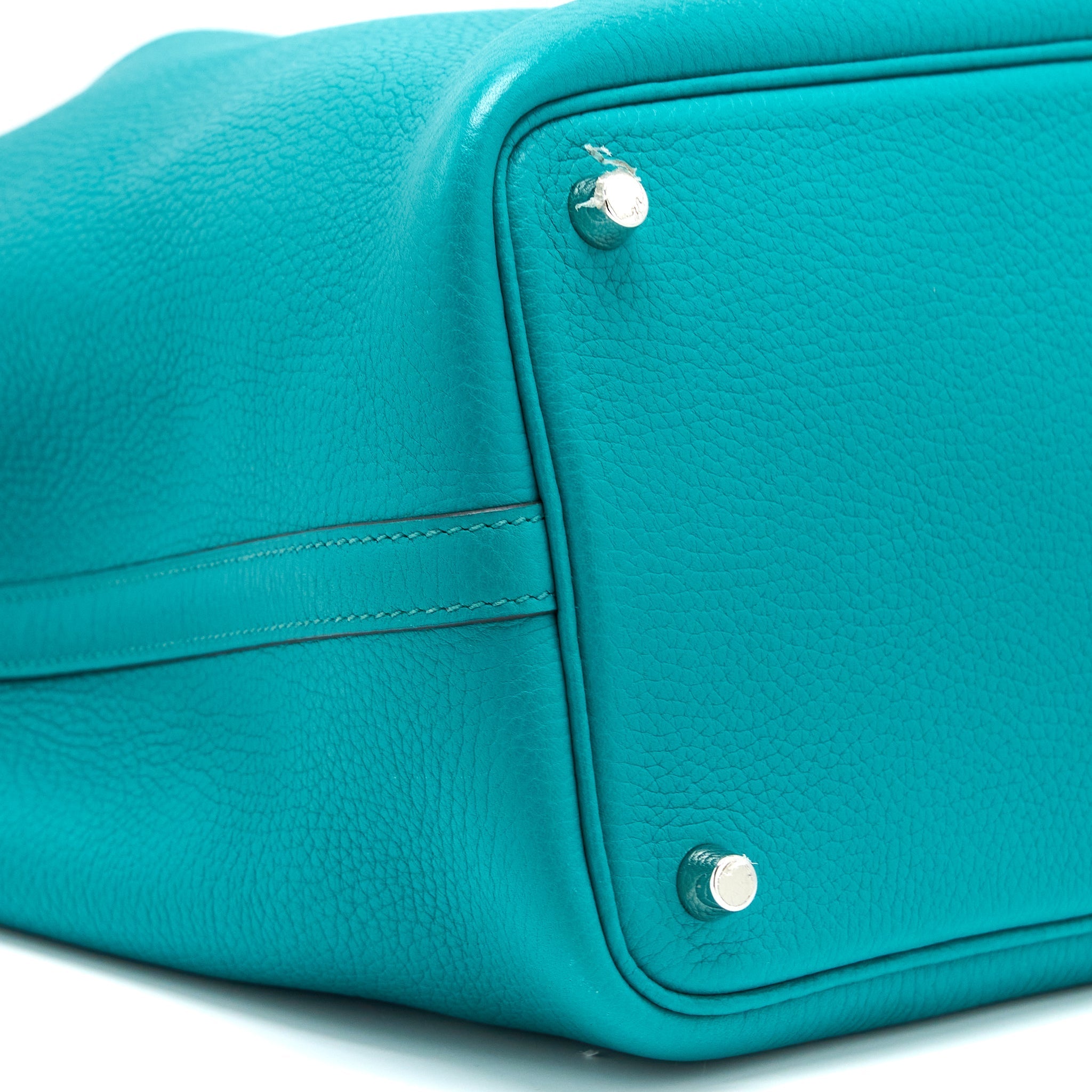 HERMES PICOTIN 18 LOCK BAG CLEMENCE MALACHITE SHW