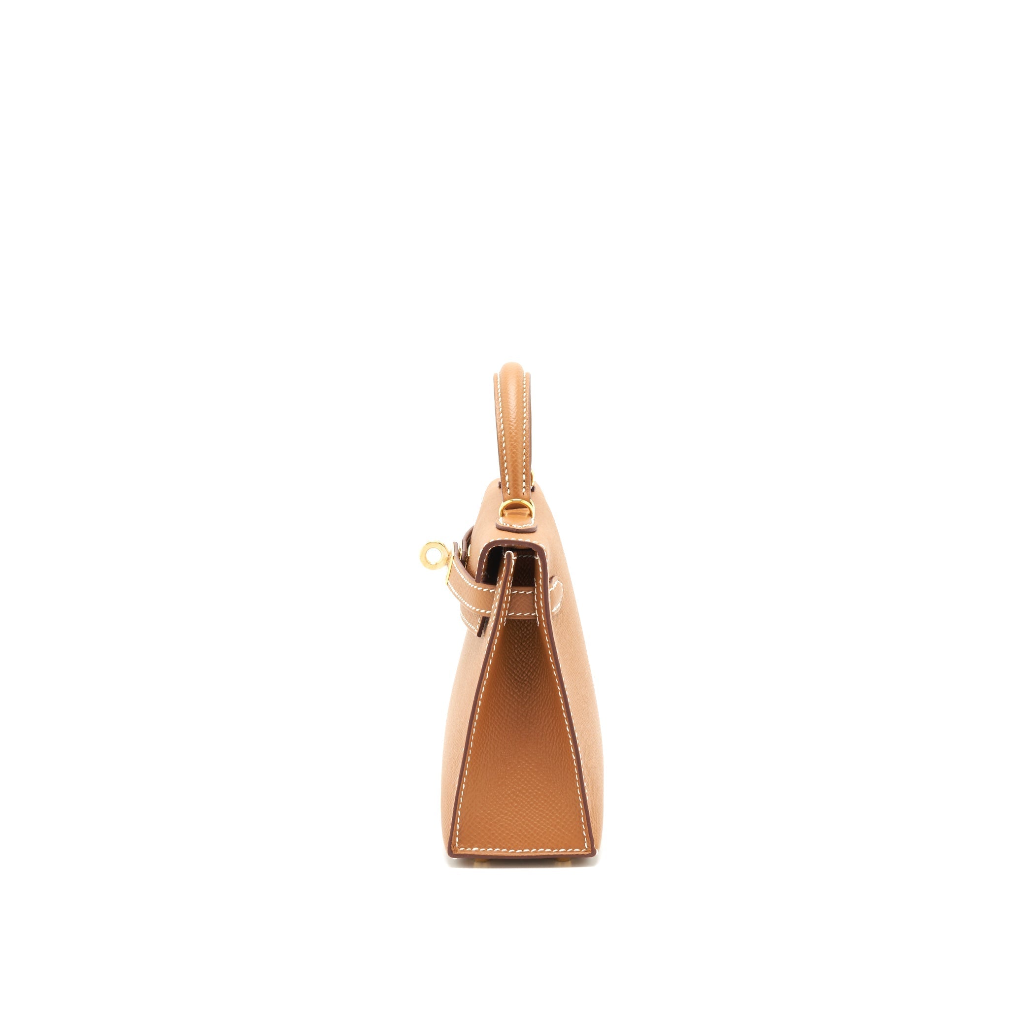 HERMES MINI KELLY EPSOM GOLD GHW
