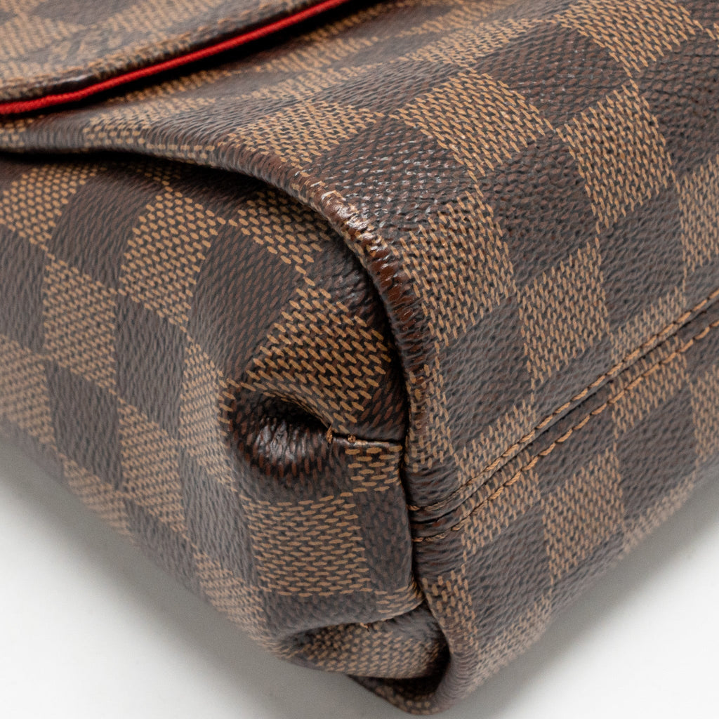 LOUIS VUITTON CROISETTE DAMIER EBENE CANVAS GHW