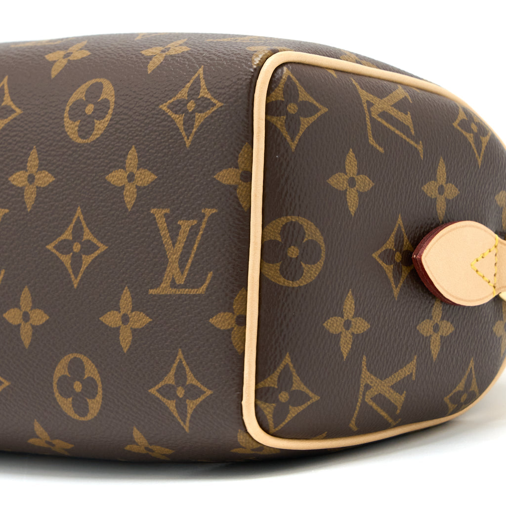 LOUIS VUITTON SPEEDY BANDOULIERE 20 MONOGRAM CANVAS FUCHSIA STRAP GHW