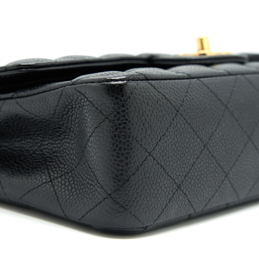 CHANEL CLASSIC DOUBLE FLAP MEDIUM 25CM CAVIAR BLACK GHW