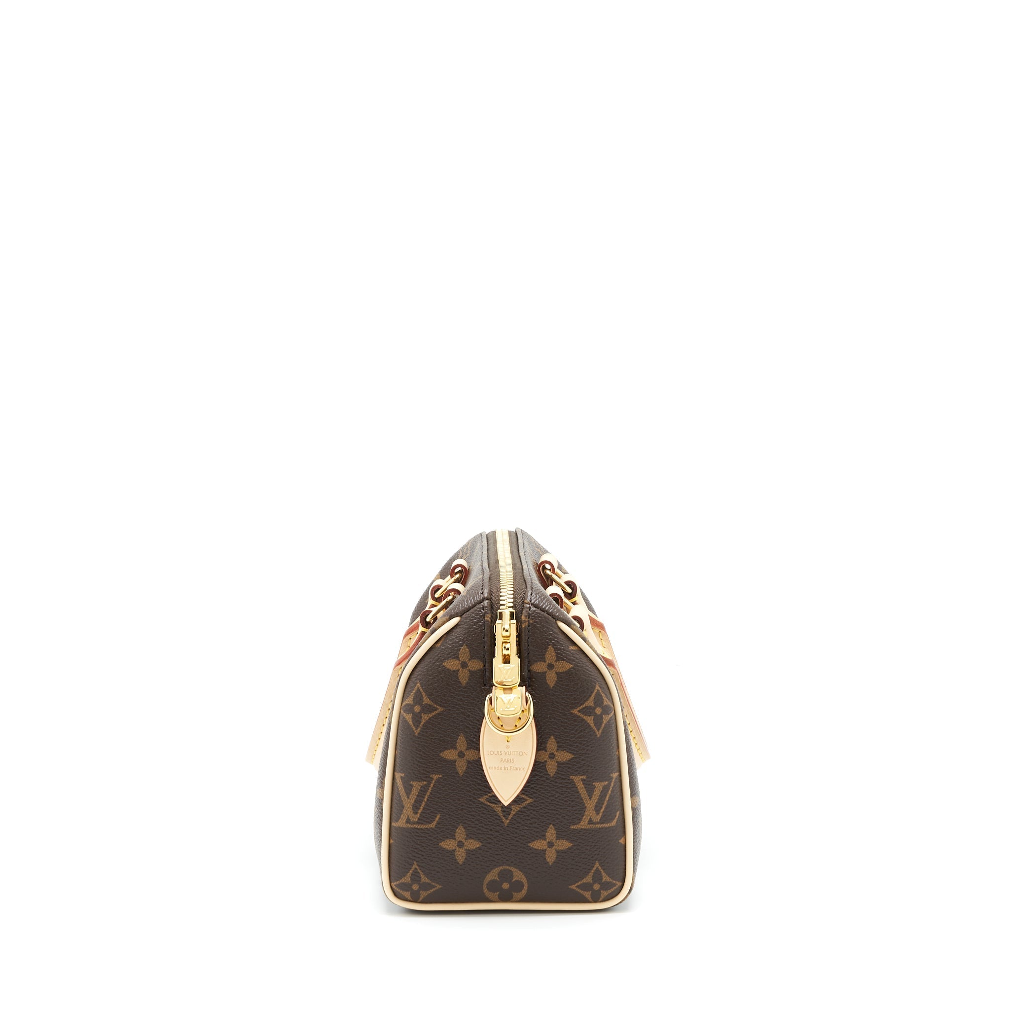 LOUIS VUITTON SPEEDY BANDOULIERE 20 MONOGRAM CANVAS/BLACK MULTICOLOUR STRAP