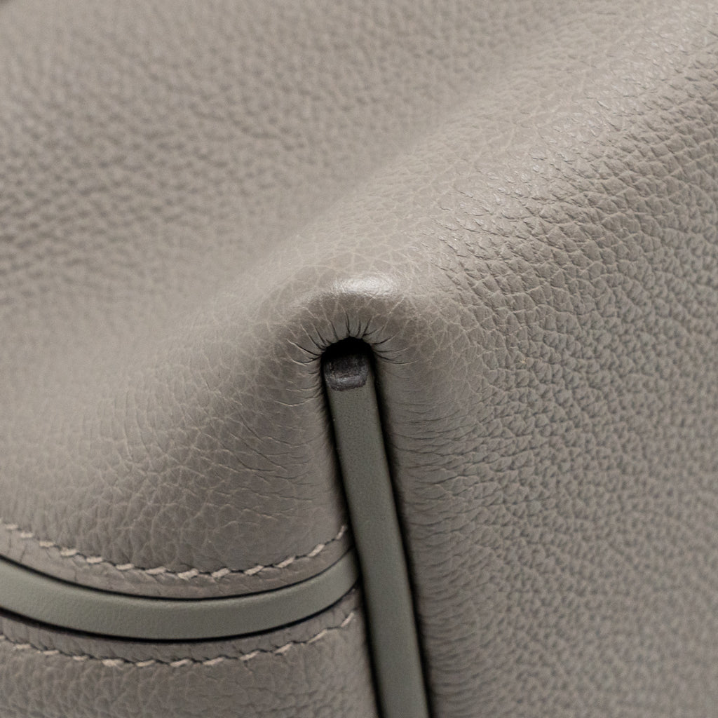 HERMES 2424 24/24-29 BAG TOGO/SWIFT GRIS MEYER GHW