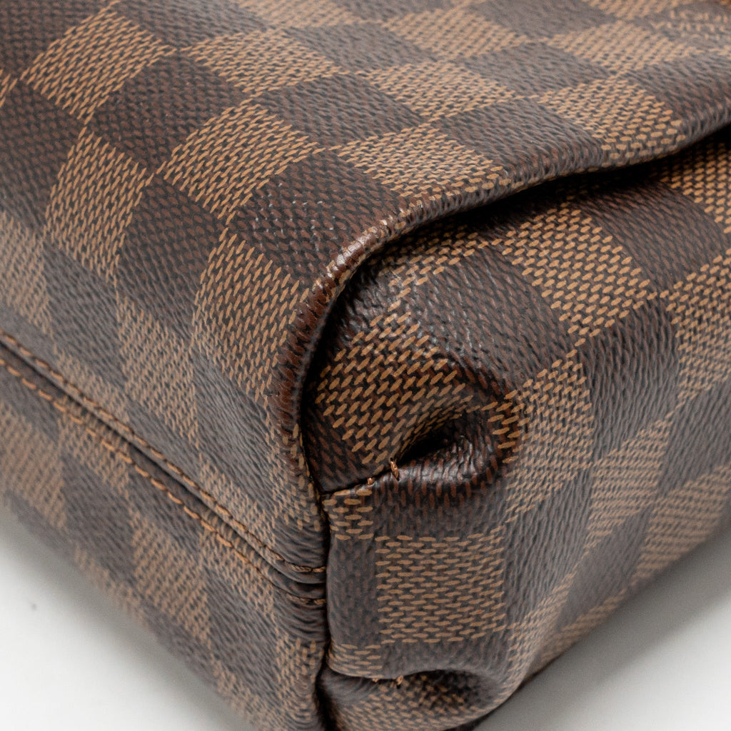LOUIS VUITTON CROISETTE DAMIER EBENE CANVAS GHW