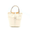 HERMES PICOTIN CARGO 18 SWIFT/TOILE CANVAS ECRU NATA SHW