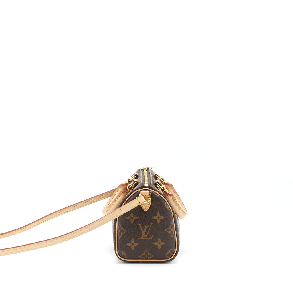 LOUIS VUITTON NANO SPEEDY MONOGRAM CANVAS GHW
