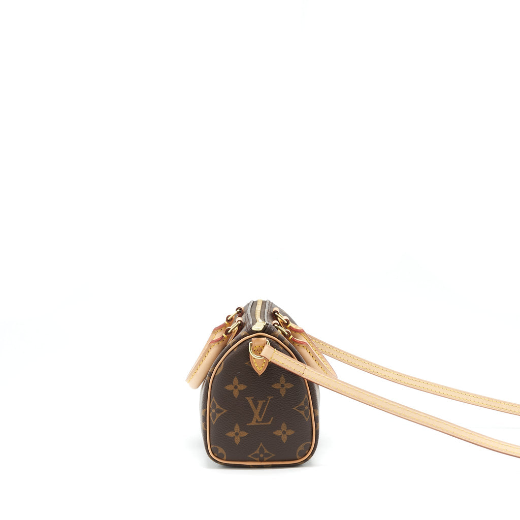 LOUIS VUITTON NANO SPEEDY MONOGRAM CANVAS GHW