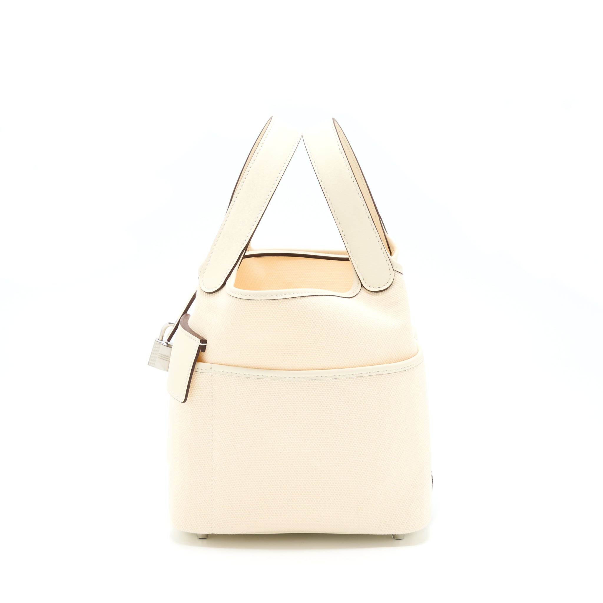 HERMES PICOTIN CARGO 18 SWIFT/TOILE CANVAS ECRU NATA SHW