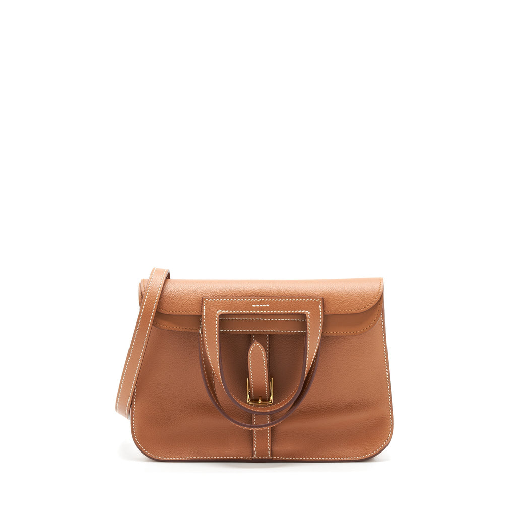HERMES HALZAN 25 EVERCOLOR GOLD GHW
