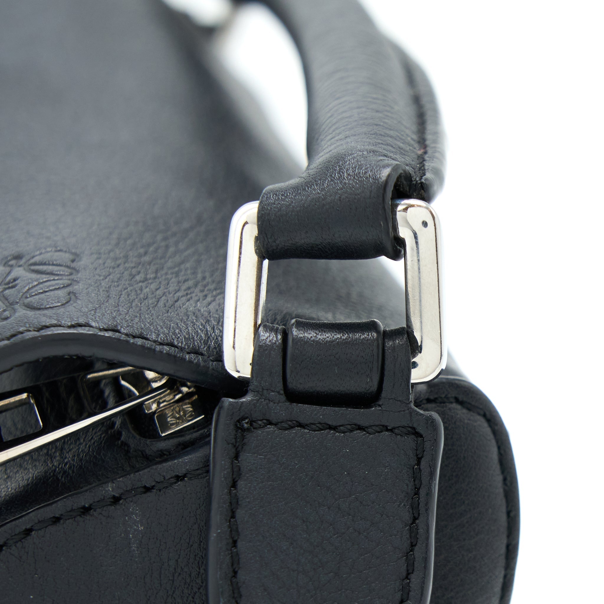 LOEWE MINI PUZZLE CALFSKIN BLACK SHW